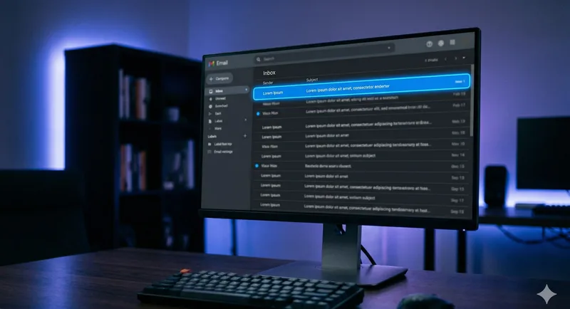Email notification arriving with lead details
