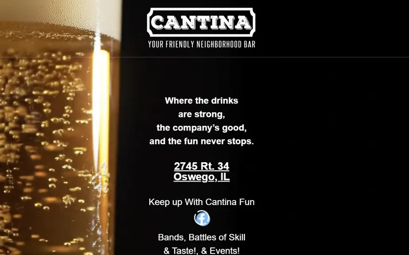 Cantina Oswego Bar and Grill website