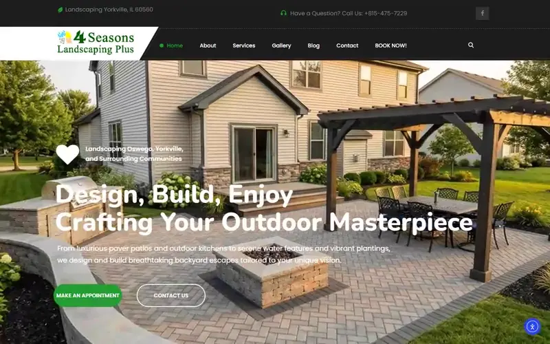 yorkvillelandscaping.com — website built by Maly Internet Marketing